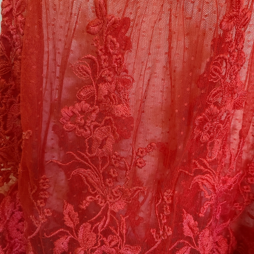 Rare Sold Out! Free People Candela Stella Lace Maxi Dress L - Picture 8 of 12